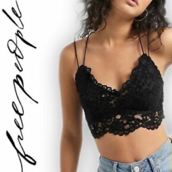 Free People Other - NWT Free People Celine Longline Lace Bralette M